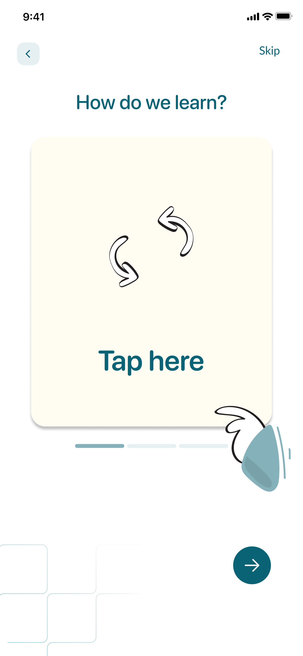 Flashcard flip