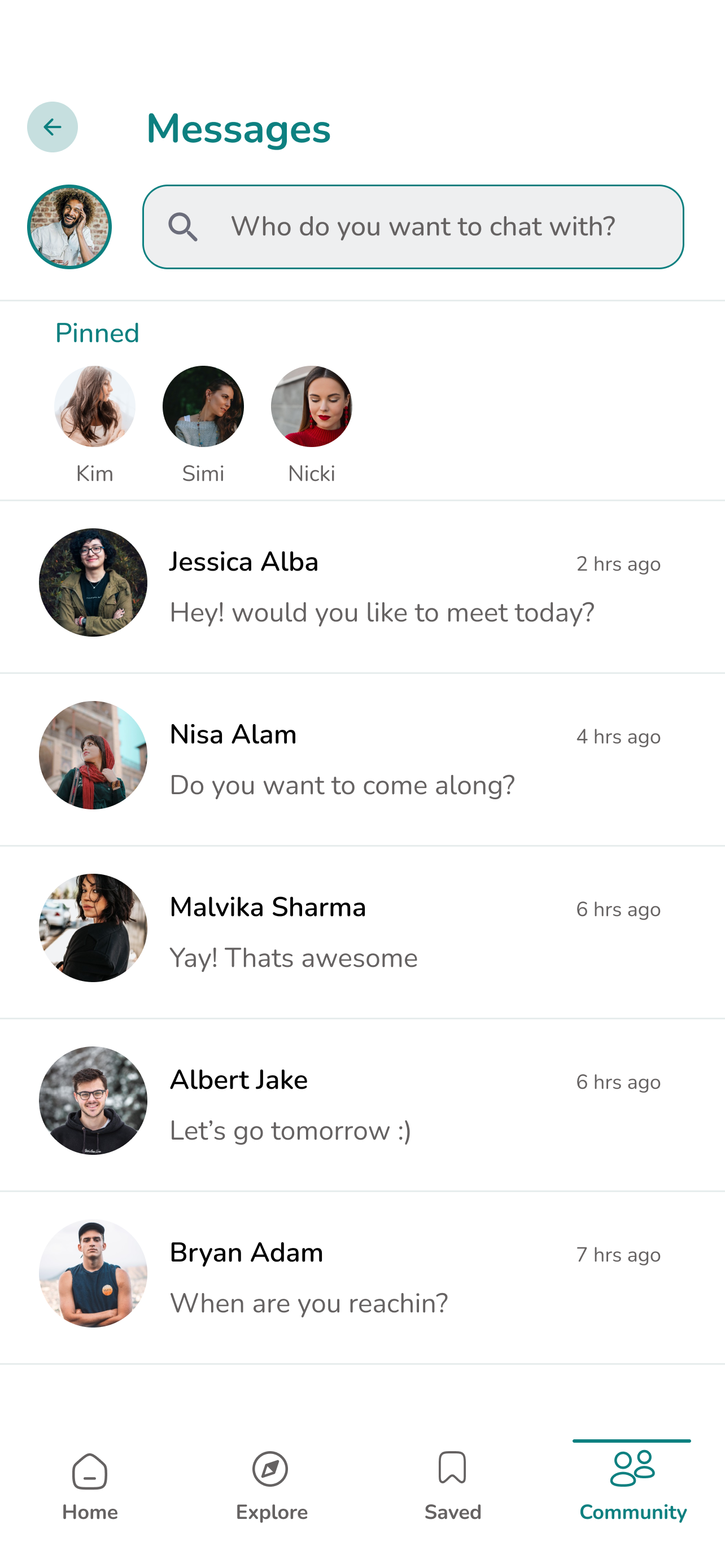Community screen 3